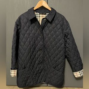 BURBERRY QUILTED JACKET, Blazer, navy, size L